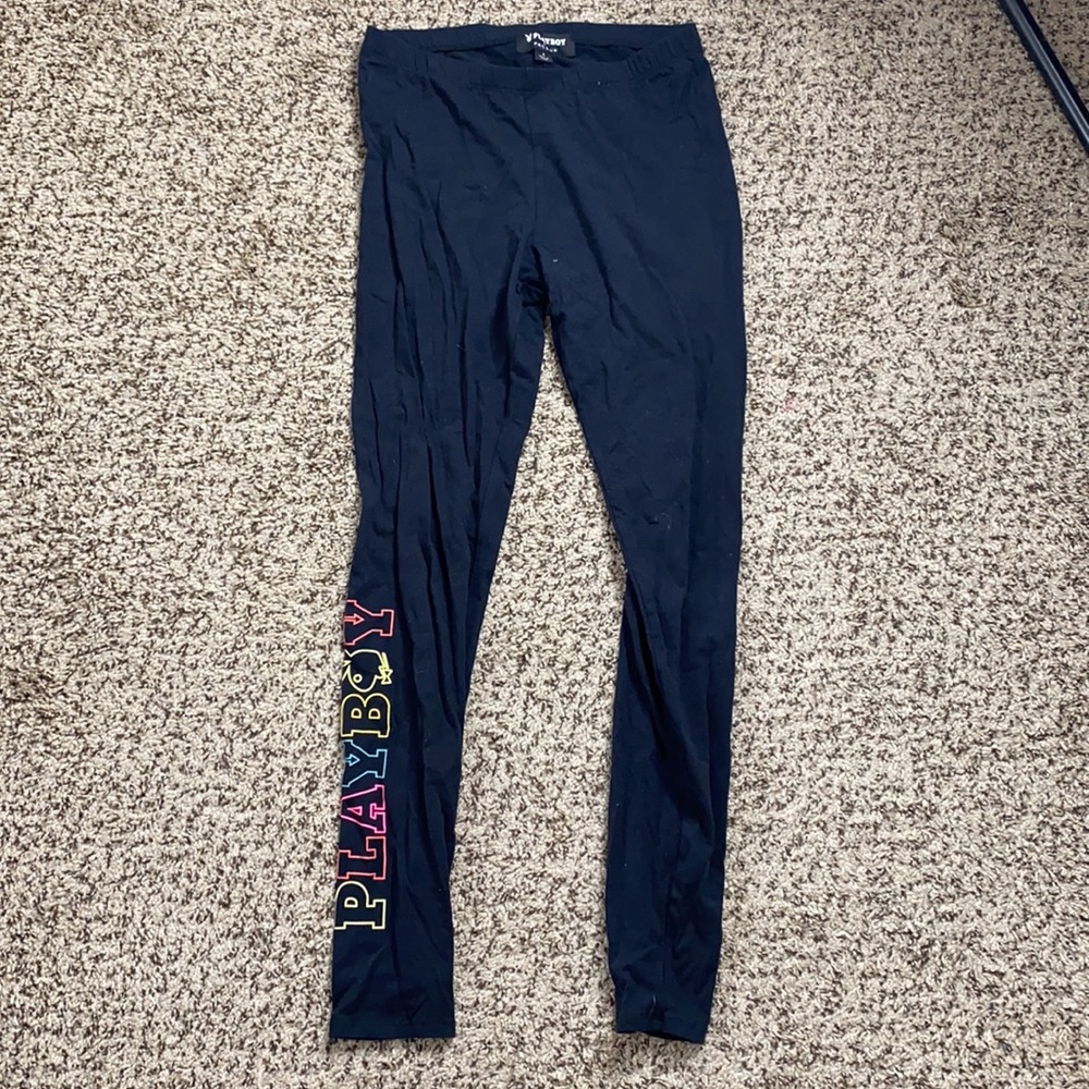 PLAYBOY BY PACSUN BLACK LEGGINGS NEVER WORN!! Size (S)